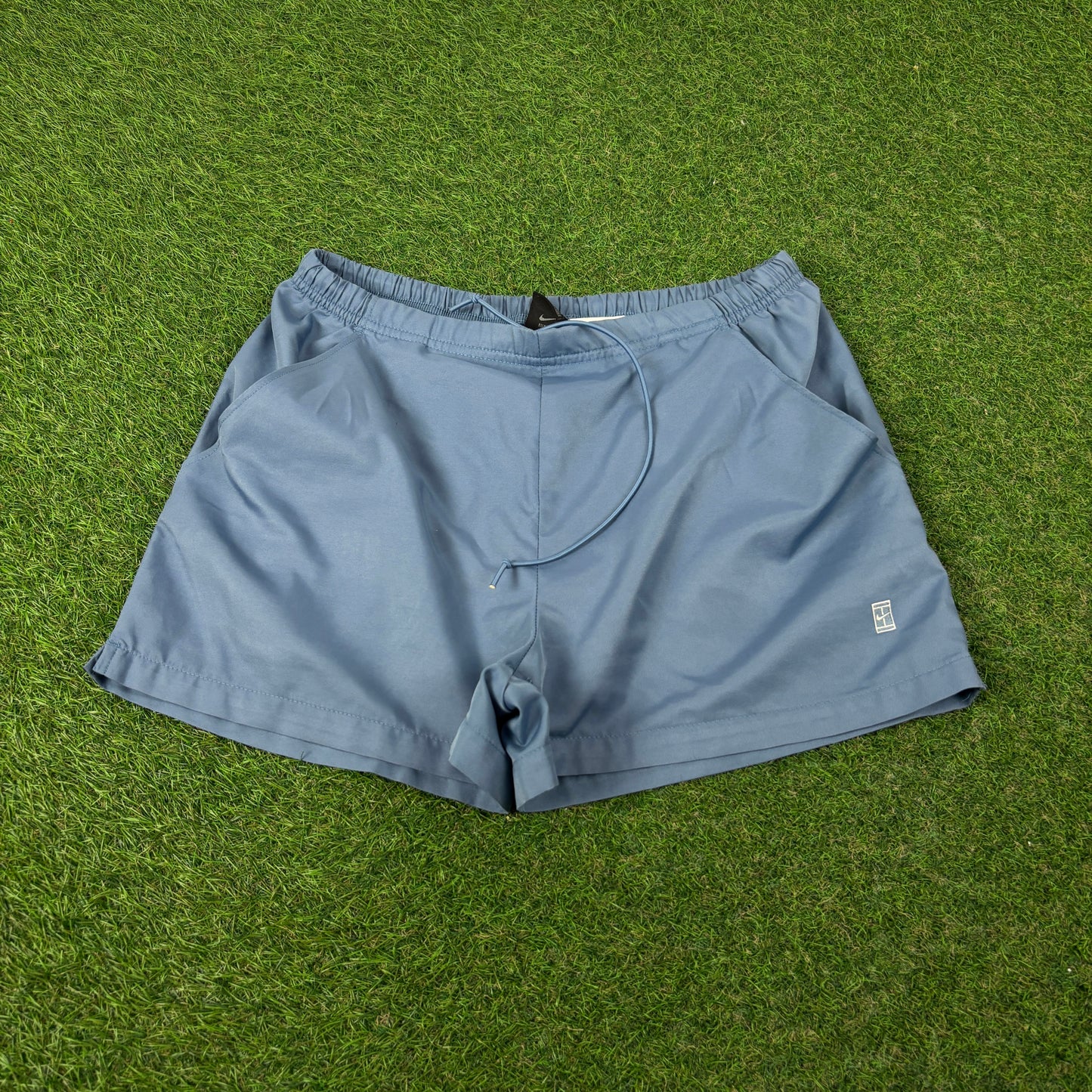 00s Nike Court Tennis Shorts Blue Medium