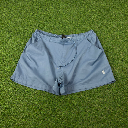 00s Nike Court Tennis Shorts Blue Medium
