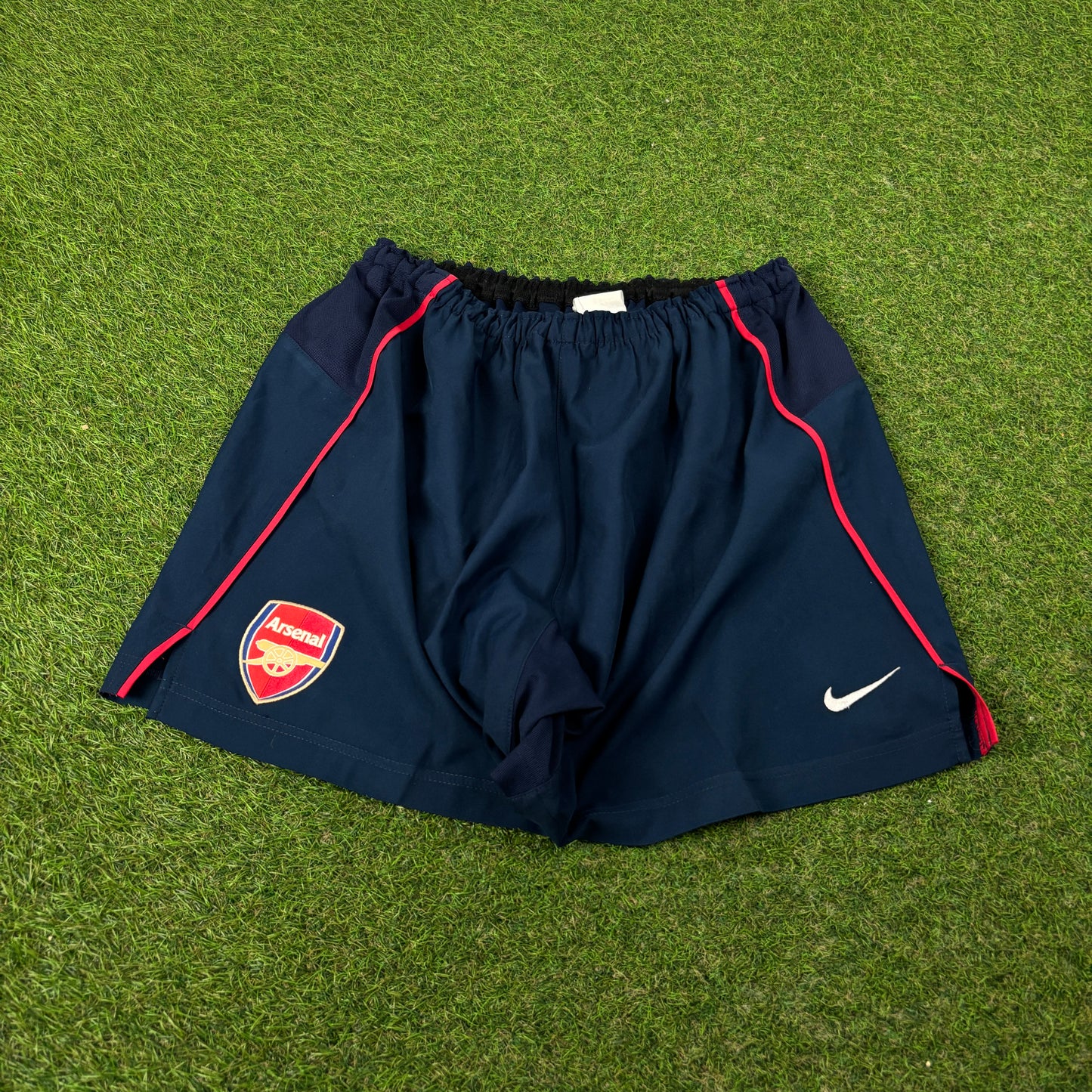 00s Nike Arsenal T90 Football Shorts Blue Large