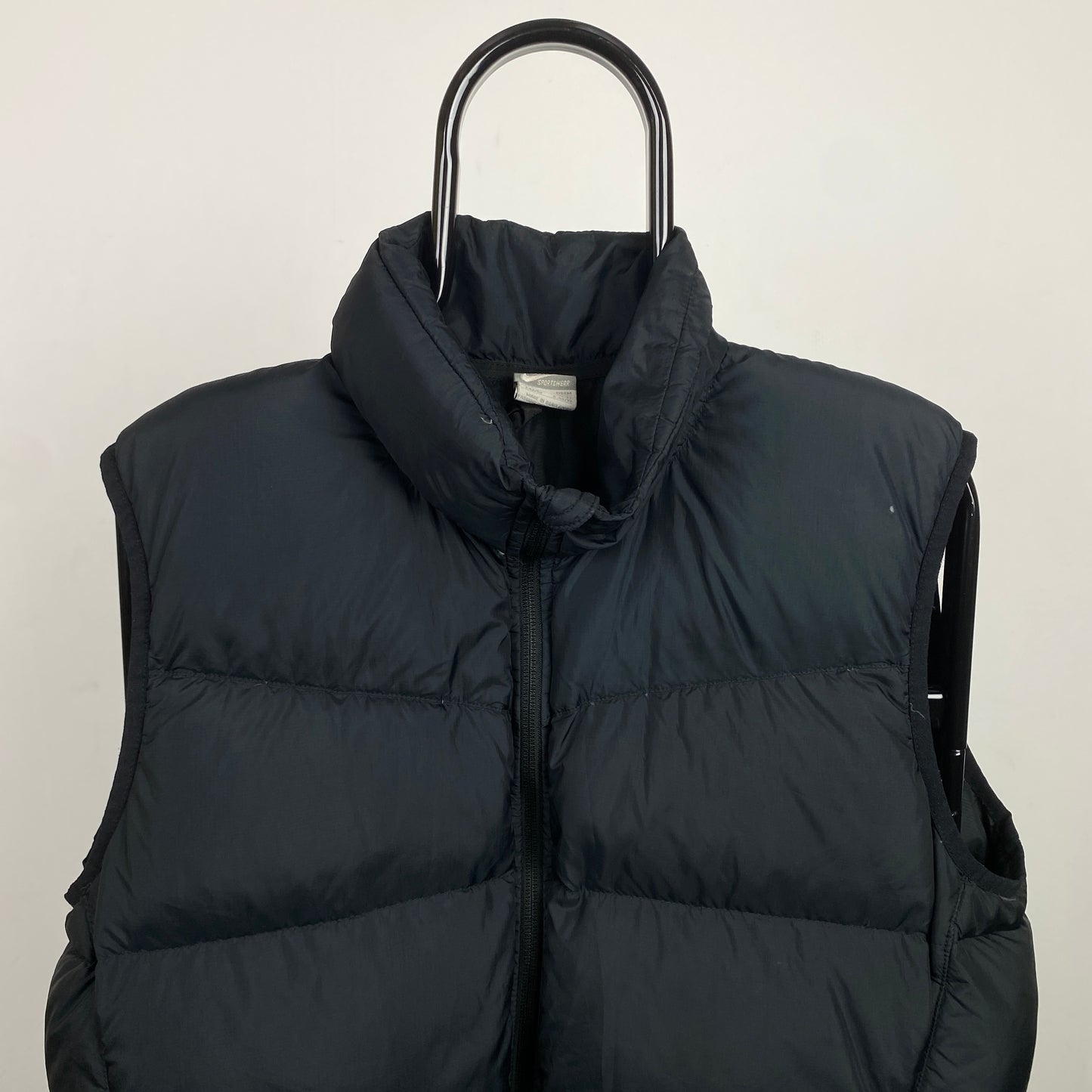 00s Nike Puffer Gilet Jacket Black Medium