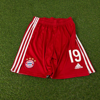 00s Adidas Bayern Munich Football Shorts Red Medium
