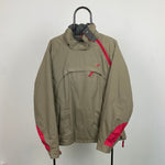 Retro Quiksilver Sidewinder Coat Jacket Brown XL