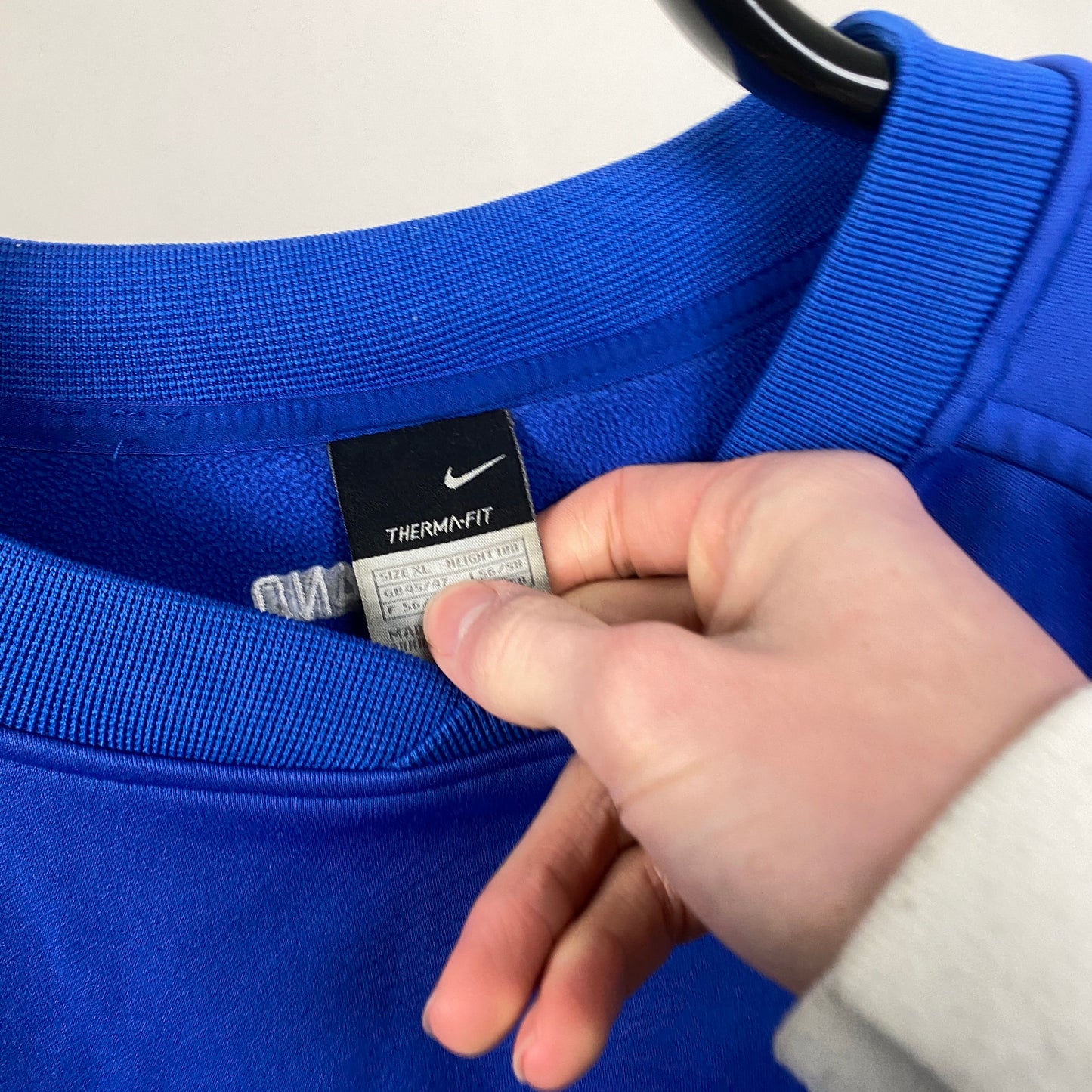 90s Nike Netherlands Therma-Fit Sweatshirt Blue XL