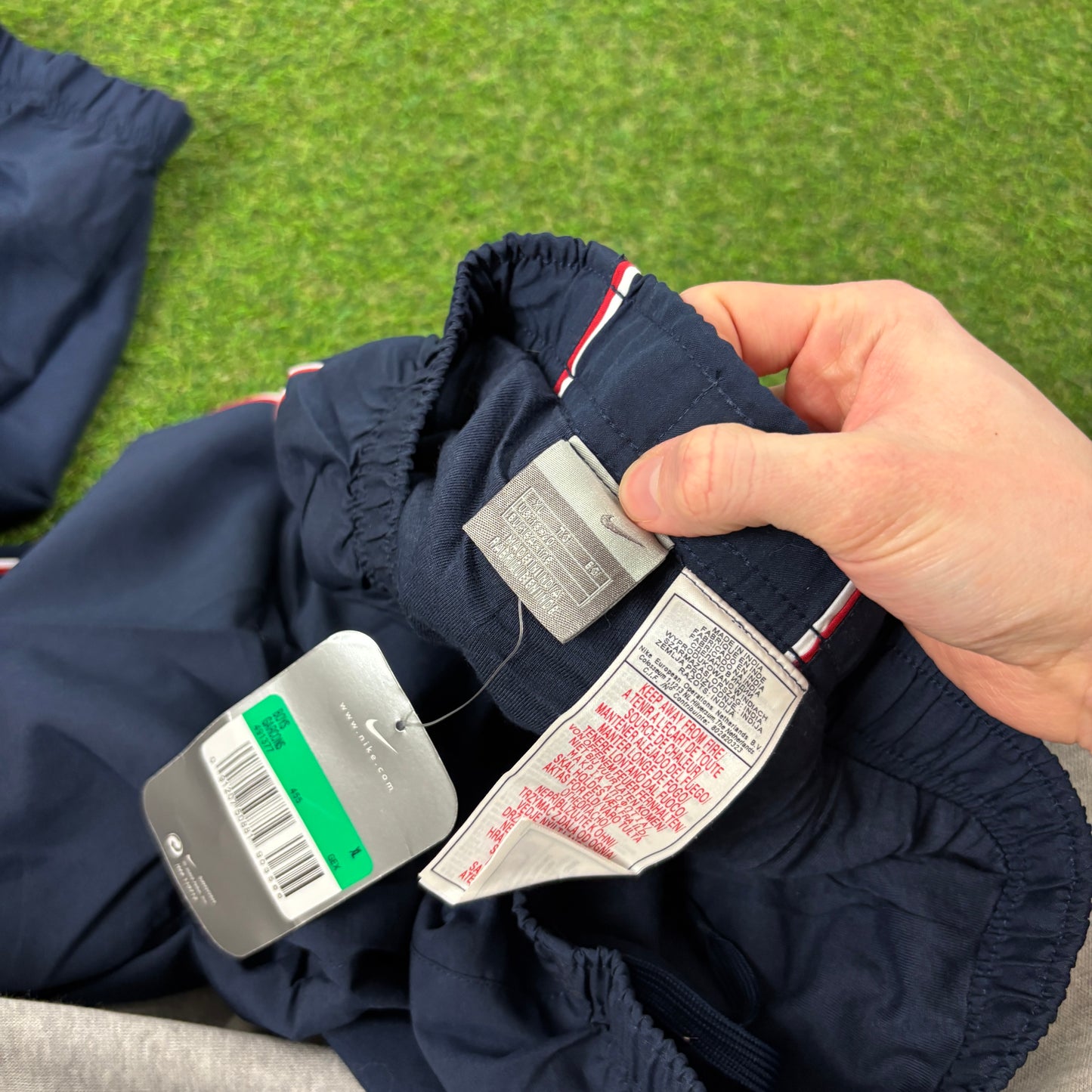 00s Nike Piping Joggers Blue Small