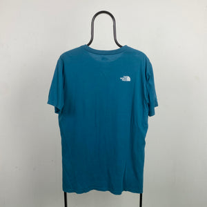 Retro The North Face T-Shirt Blue Large