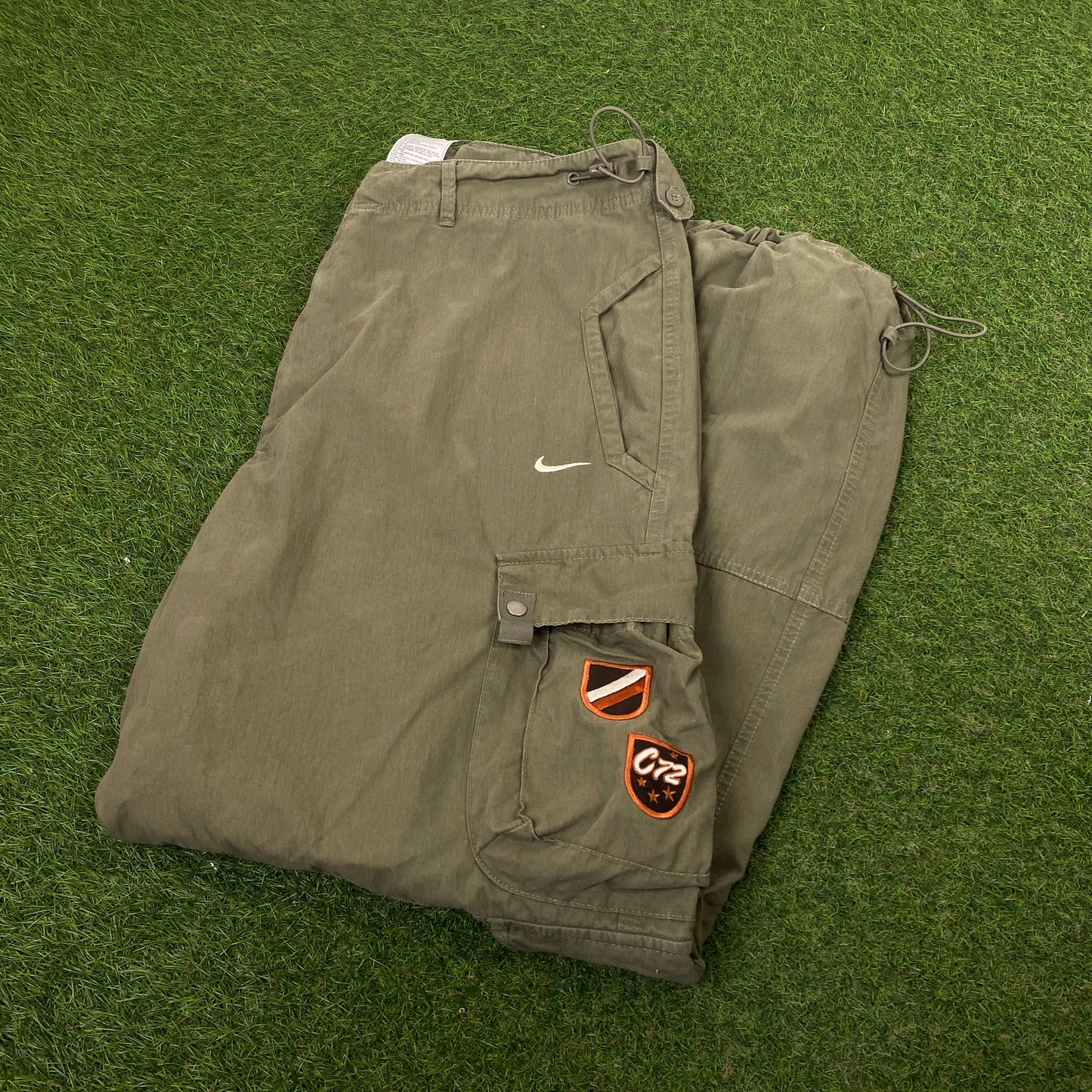00s Nike Cargo Trousers Joggers Green XL