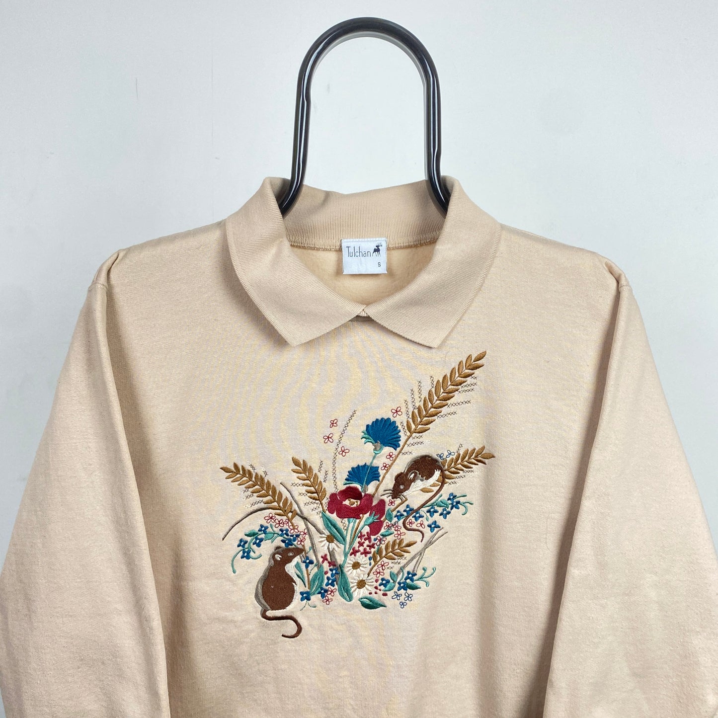 Retro Tulchan Mouse Sweatshirt Brown Small