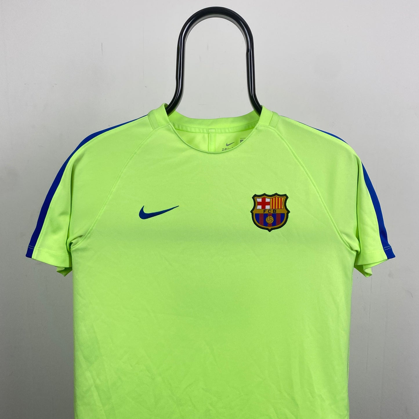 00s Nike Barcelona Football Shirt T-Shirt Yellow XS