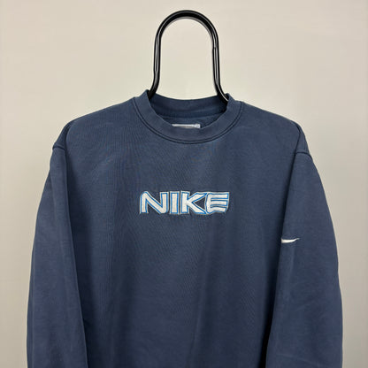 00s Nike Sweatshirt Blue Medium