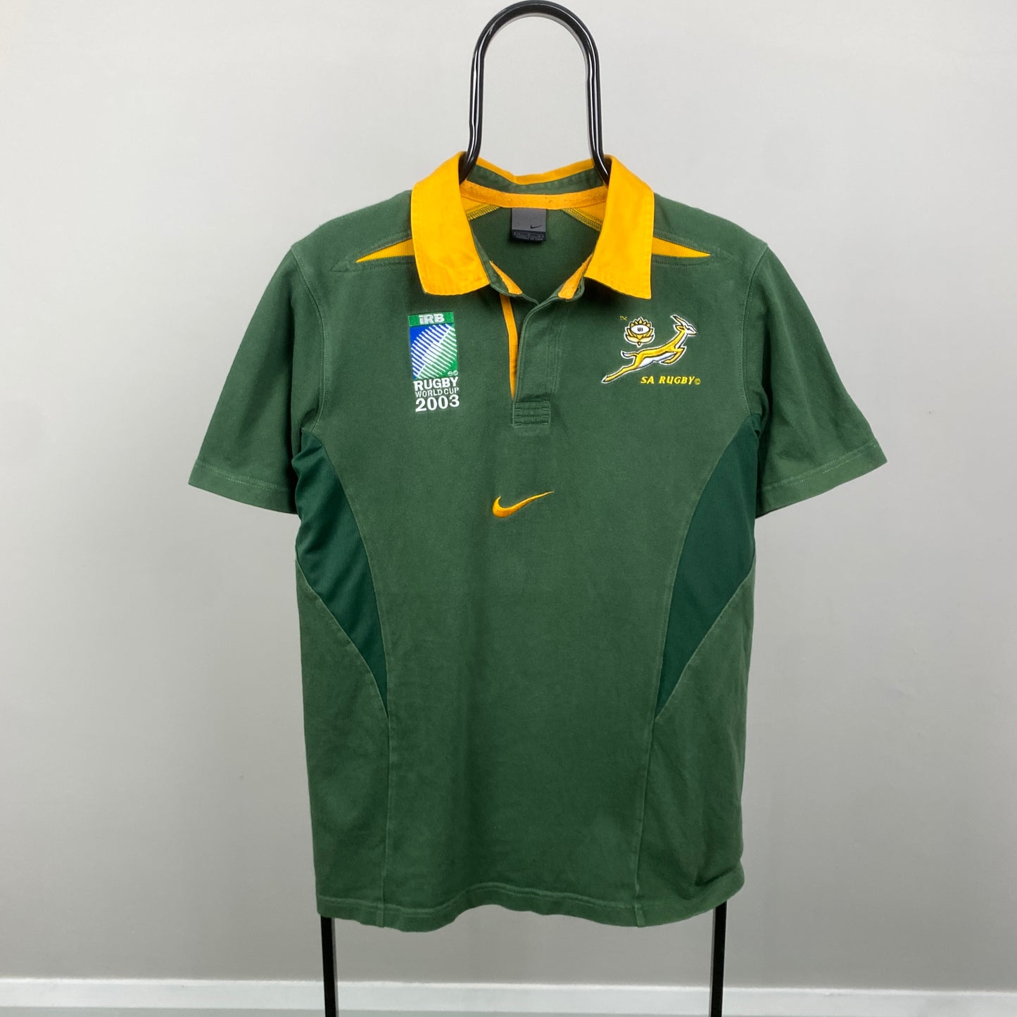 00s Nike South Africa Rugby Shirt T-Shirt Green Medium