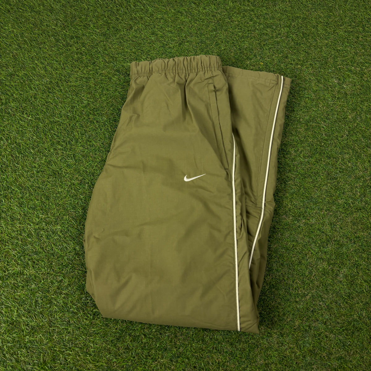 00s Nike Piping Joggers Green XS
