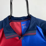 90s Nike Barcelona Football Shirt T-Shirt Red XS