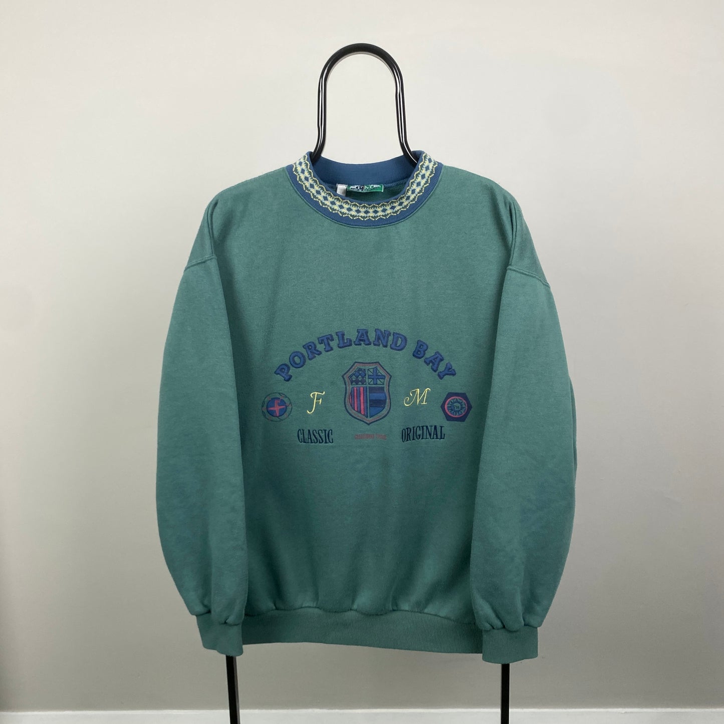 90s Portland Bay Sweatshirt Green Large