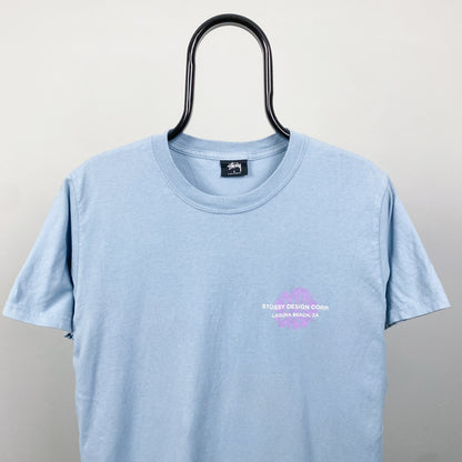 00s Stussy T-Shirt Blue Small