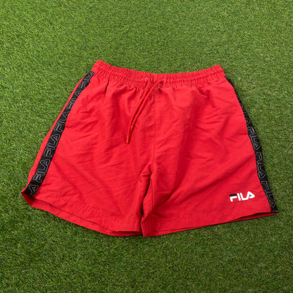 Retro Fila Shorts Red Small