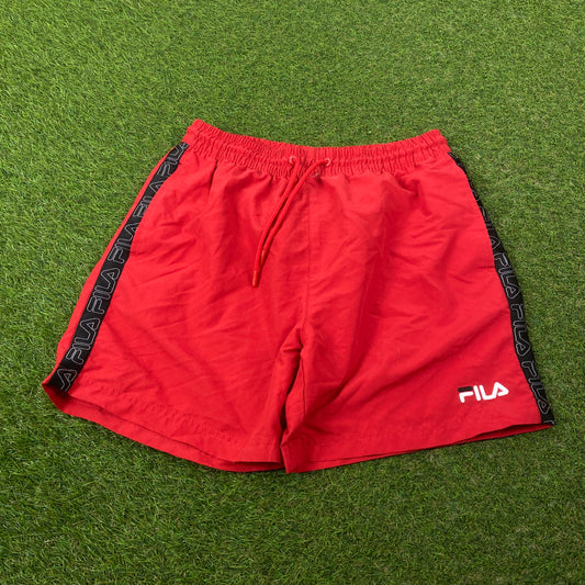 Retro Fila Shorts Red Small