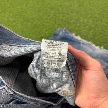 00s Nike Carhartt Denim Jeans Joggers Blue XXL 44x32
