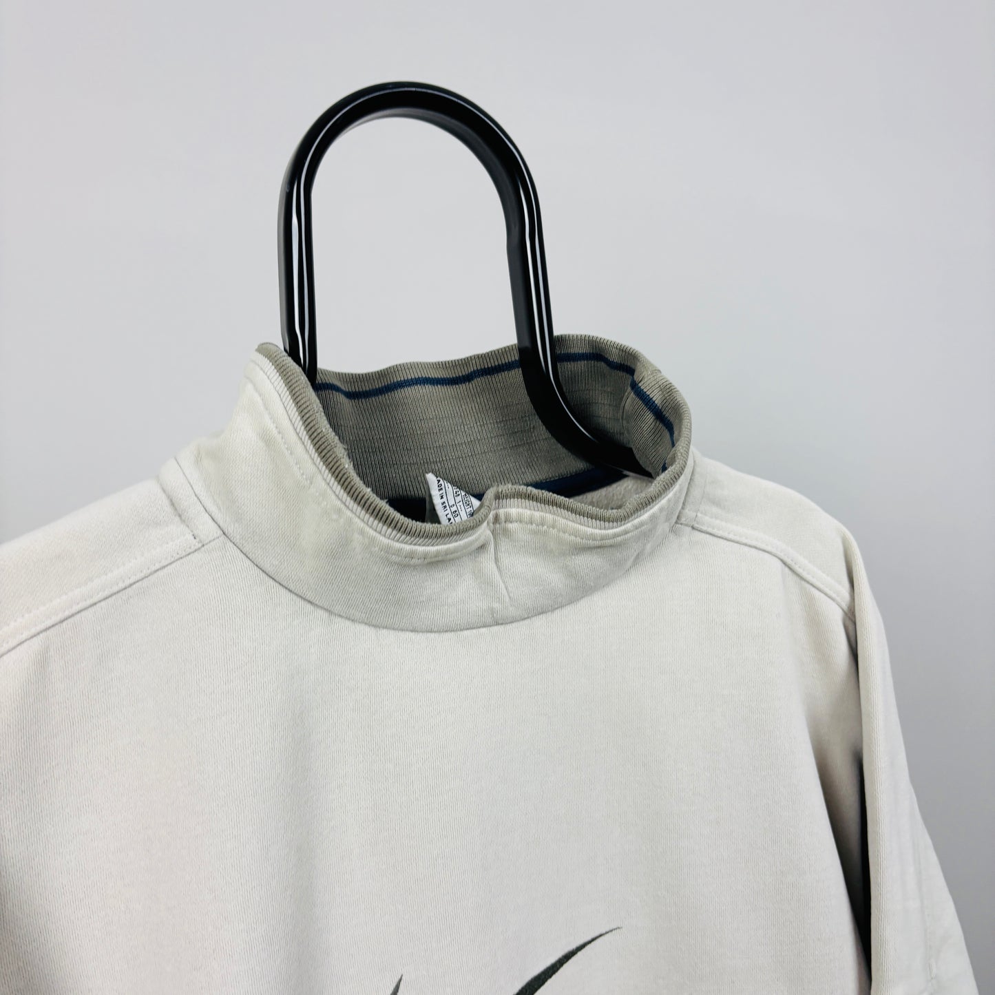 90s Nike Roll Neck Sweatshirt Brown XXL