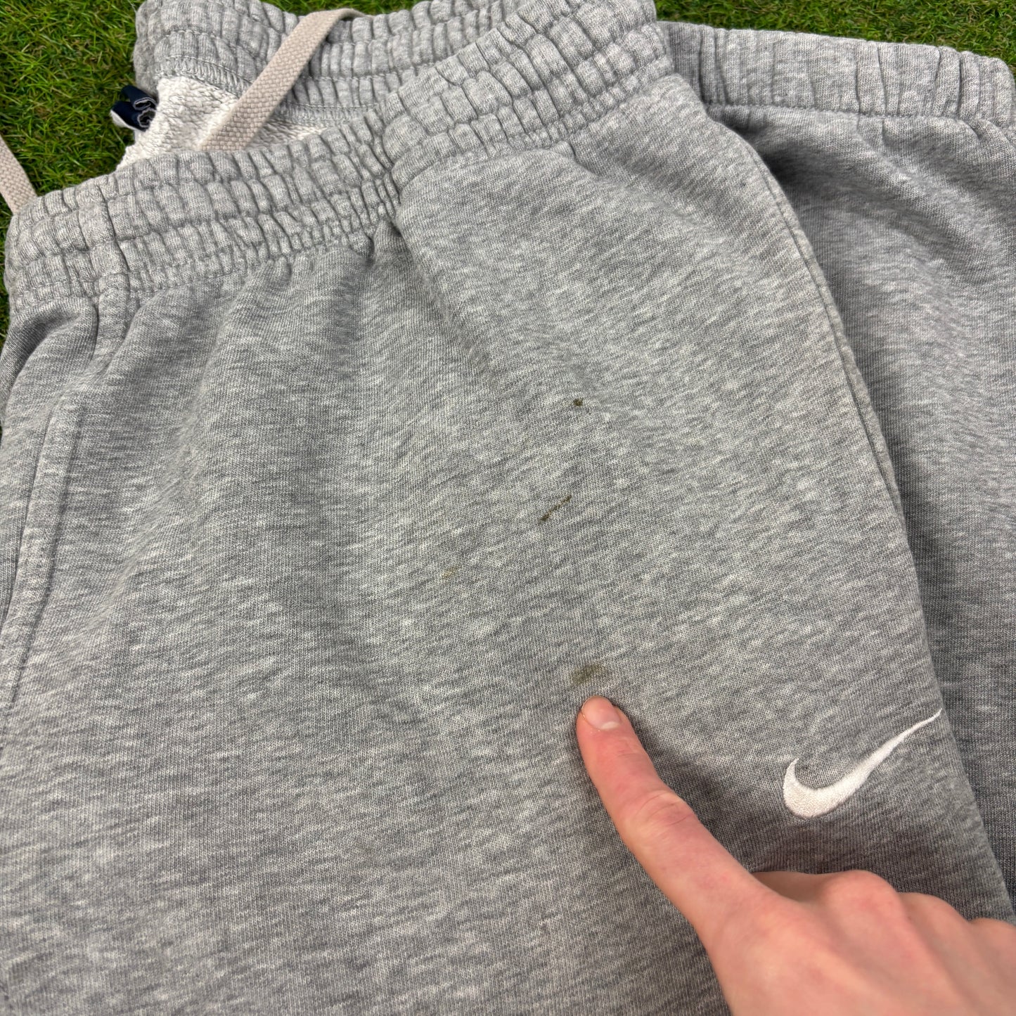 00s Nike Wide Leg Cotton Joggers Grey Large