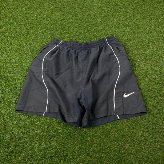 00s Nike Piping Shorts Grey Medium