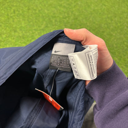 00s Nike Belted Toggle Shorts Blue Small