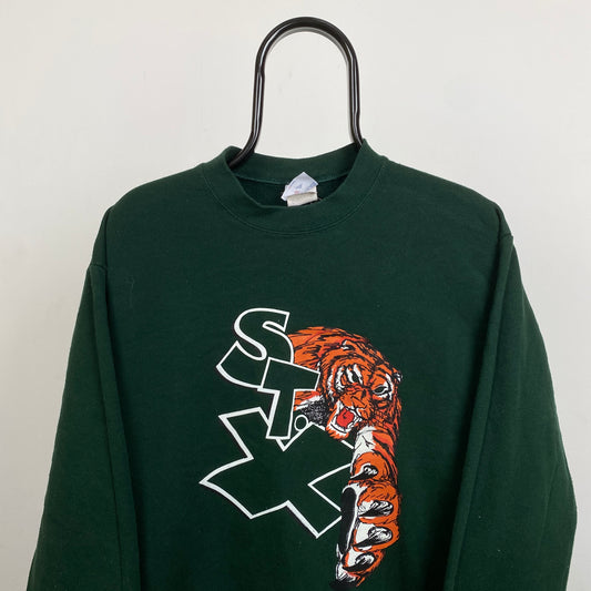 Retro STX Tiger Sweatshirt Green Medium