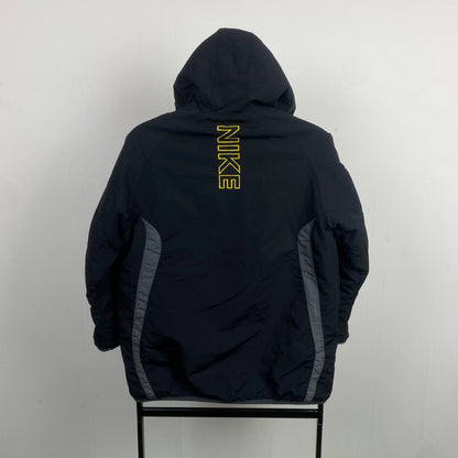 00s Nike Reversible Piping Coat Jacket Black Small