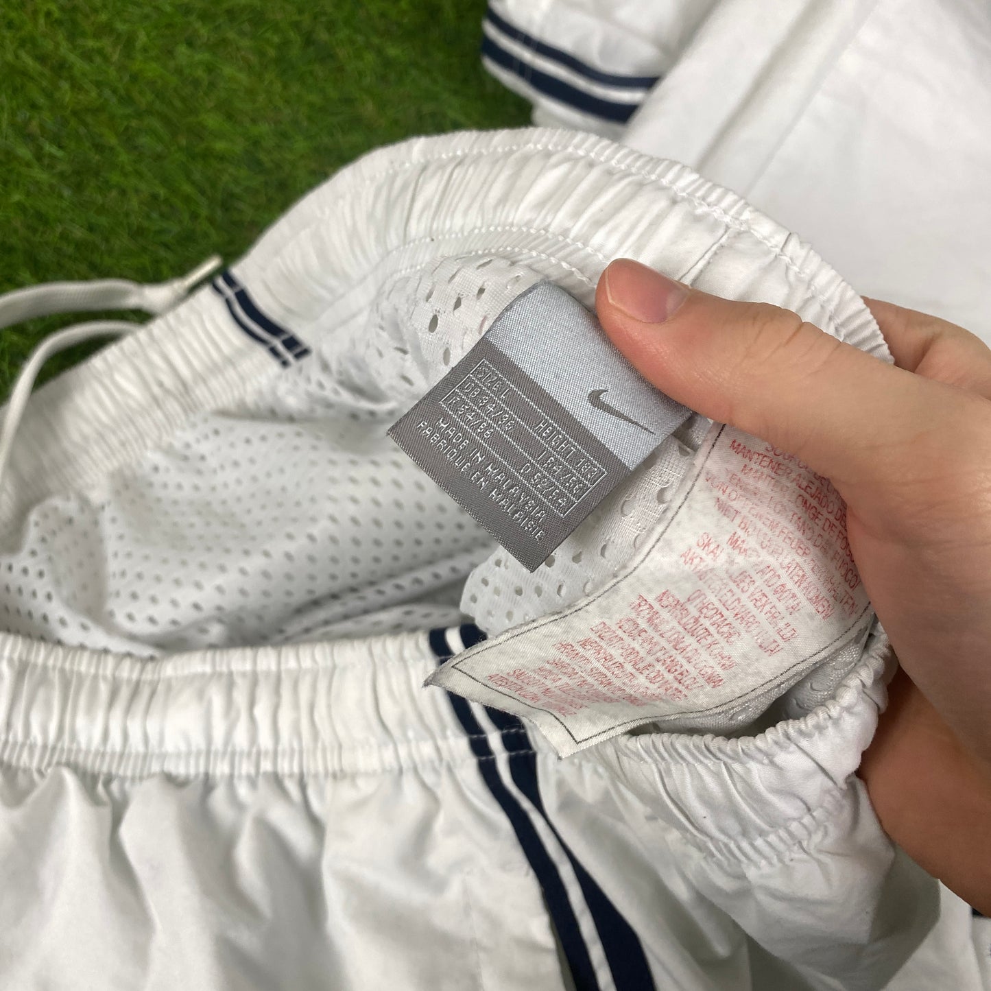 00s Nike Piping Tracksuit Jacket + Joggers Set Blue Large