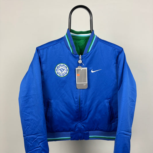 00s Nike Reversible Varsity Jacket Blue Medium