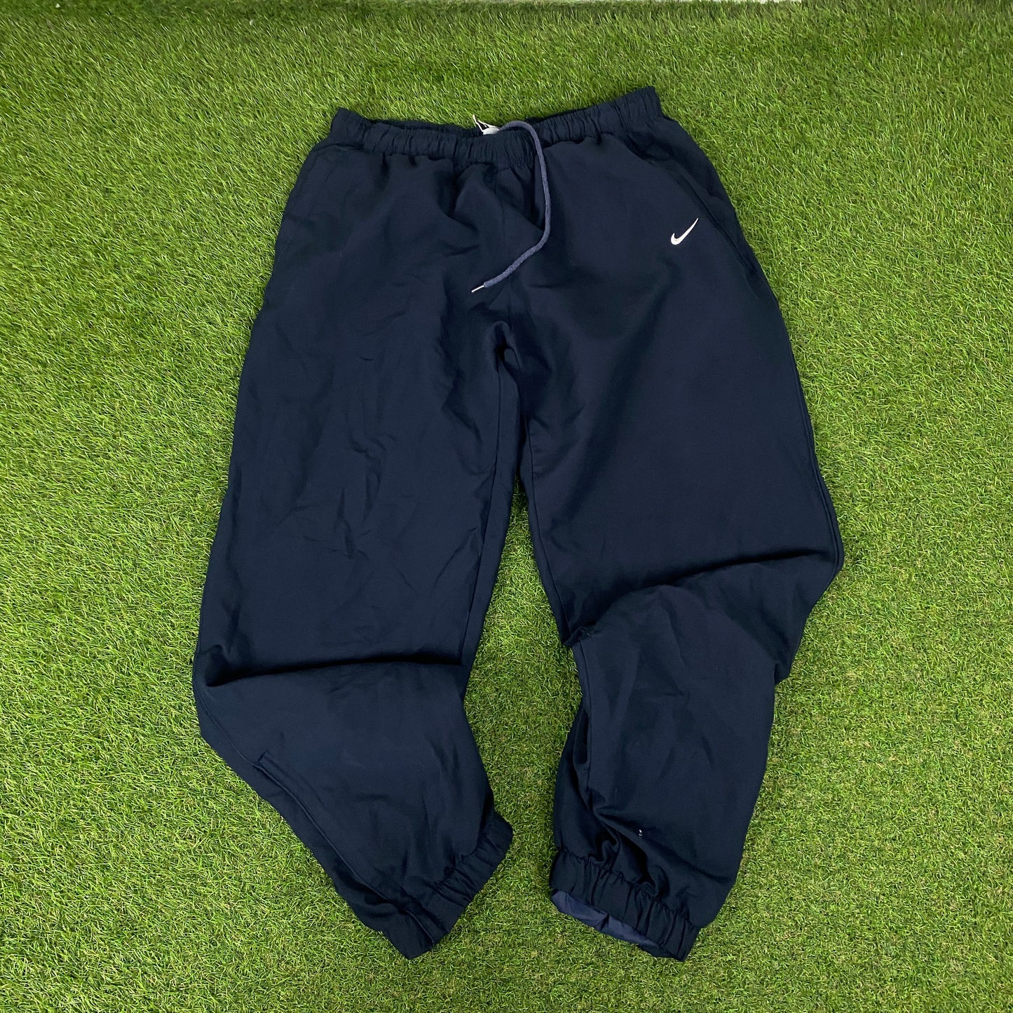 00s Nike Piping Windbreaker Tracksuit Set Jacket + Joggers Green XL