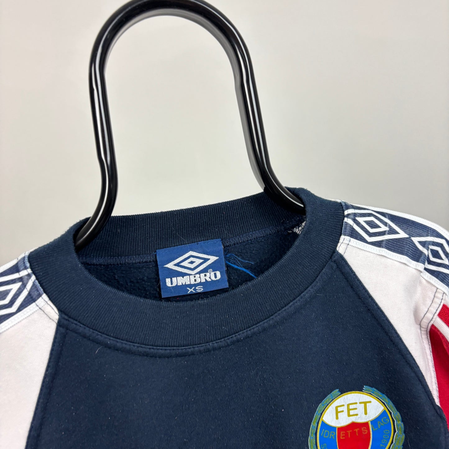 00s Umbro FET Norway Sweatshirt Blue XS