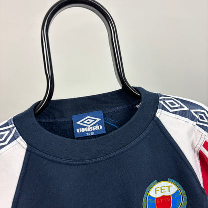00s Umbro FET Norway Sweatshirt Blue XS