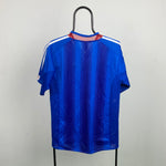 00s Adidas Japan Football Shirt T-Shirt Blue Medium