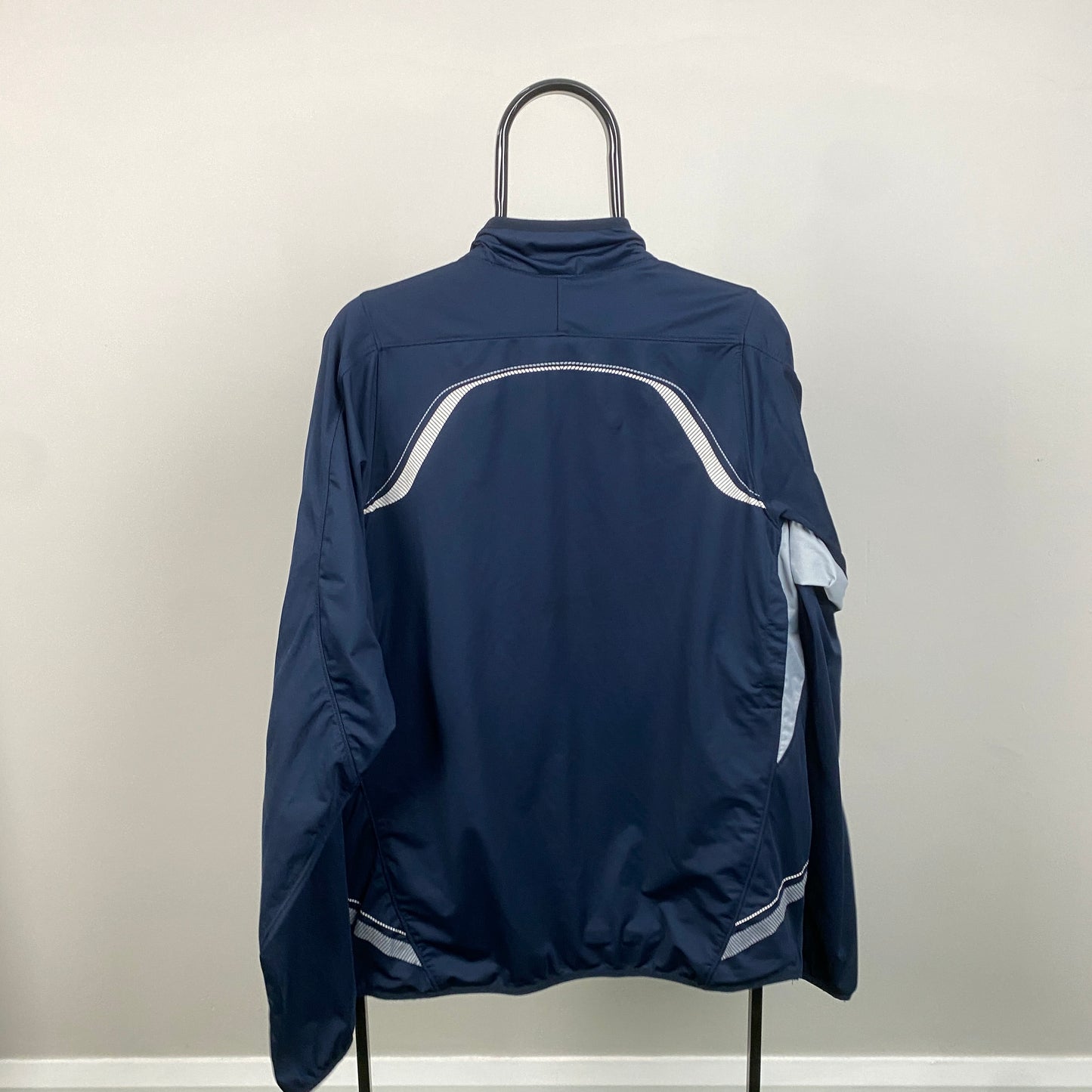 00s Nike Soft Shell Windbreaker Jacket Blue XL