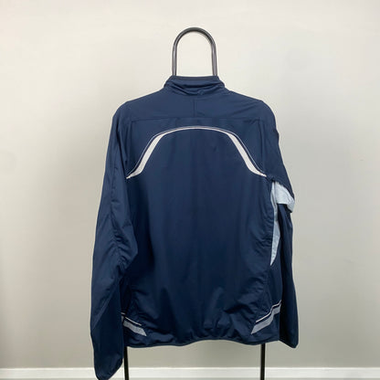 00s Nike Soft Shell Windbreaker Jacket Blue XL