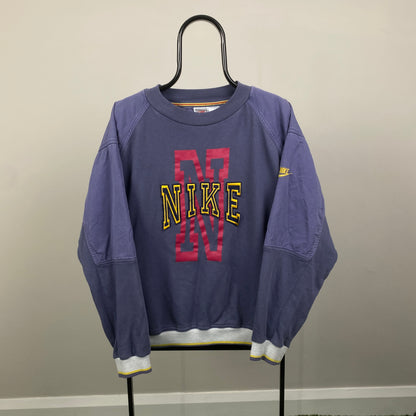 90s Nike Sweatshirt Blue Large