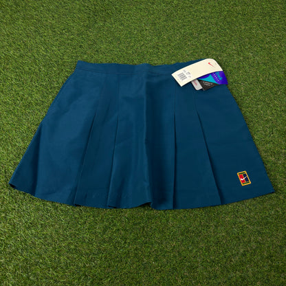 90s Nike Challenge Court Tennis Skirt Blue Large