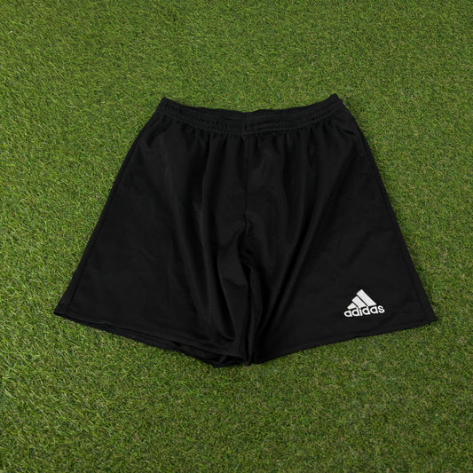 00s Adidas Football Shorts Black Small