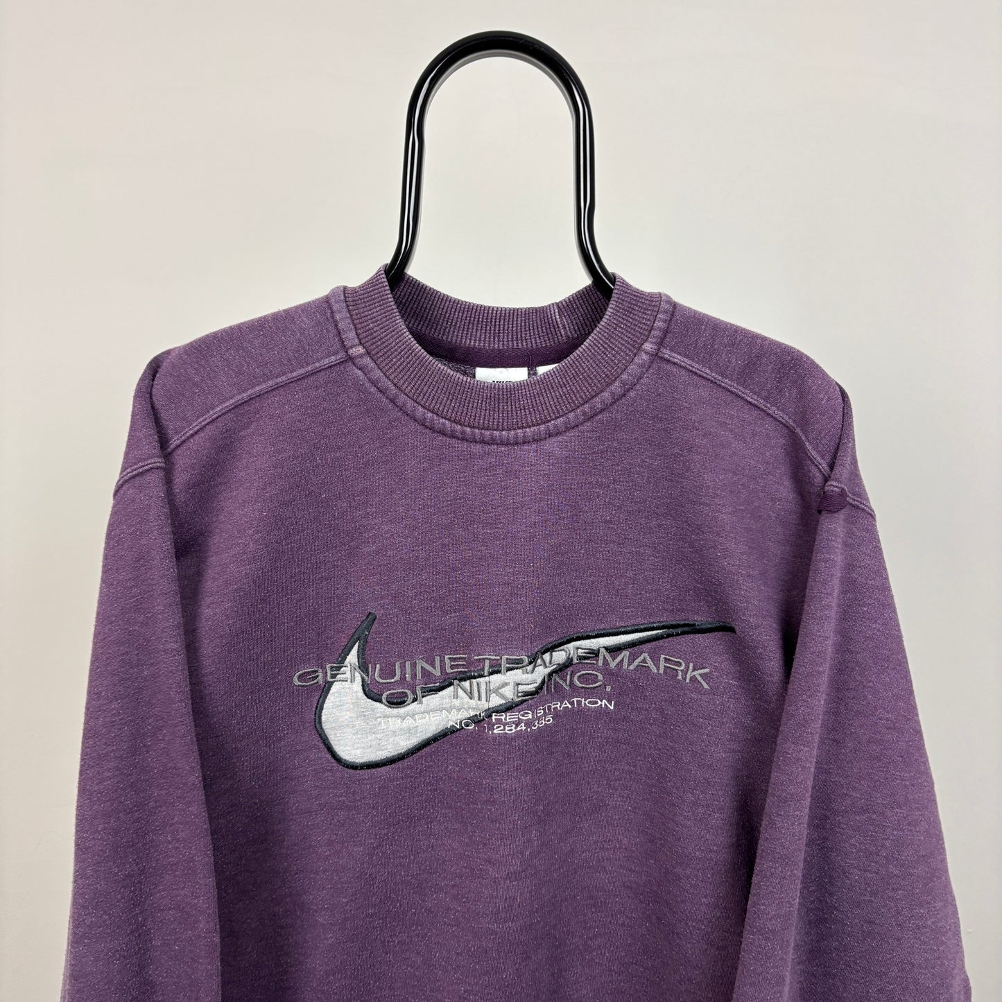 90s Nike Sweatshirt Purple Medium