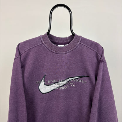 90s Nike Sweatshirt Purple Medium