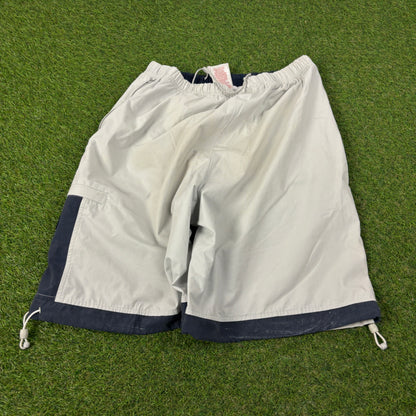 00s Nike Baggy Zip Pocket Shorts Grey Medium