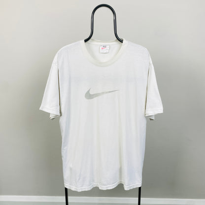 90s Nike Swoosh T-Shirt White Large