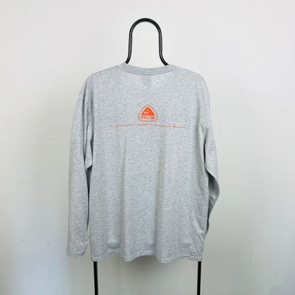 00s Nike ACG Long Sleeve T-Shirt Grey Large