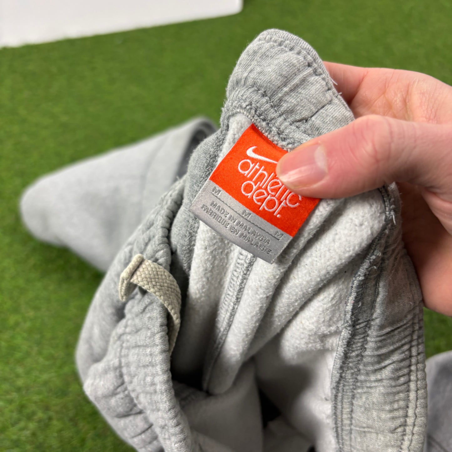 00s Nike Wide Leg Cotton Joggers Grey Medium