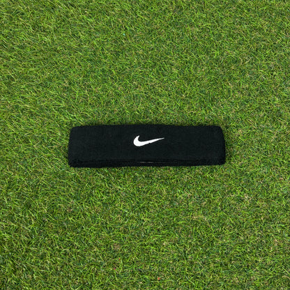 90s Nike Sweatband Headband Hat Black