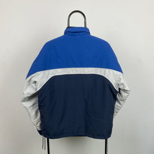 Retro Quiksilver Waterproof Coat Jacket Blue Small