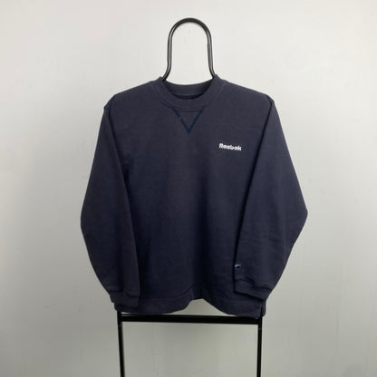 Retro Reebok Sweatshirt Blue Small