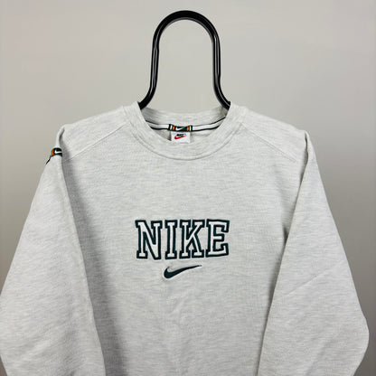 90s Nike Sweatshirt Grey Small