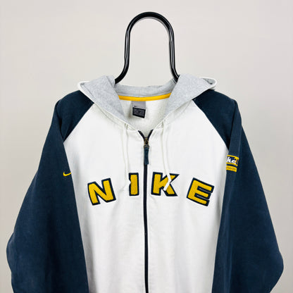 00s Nike Zip Hoodie White Large