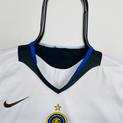 00s Nike Inter Milan Football Shirt T-Shirt White Small